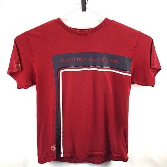 Nautica Other - 🌊Old School Nautical T Shirt Mens Red